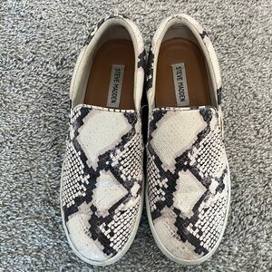 Steve Madden Snake Print Slip-On Sneakers